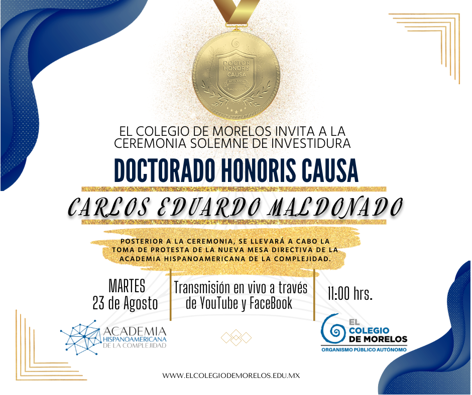 Invitación Ceremonia Solemne Doctorado Honoris Causa Al Dr. Carlos ...